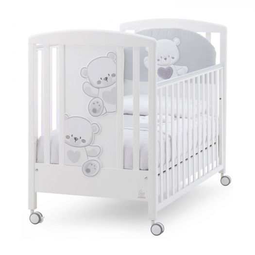 Детская кровать Baby Jolie, белый/серый ITALBABY | Фото 1