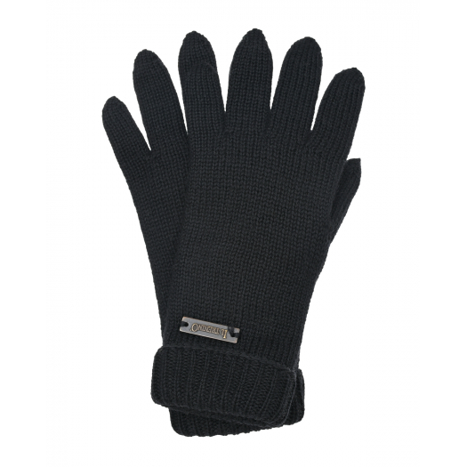 Черные базовые перчатки Il Trenino | Фото 1
