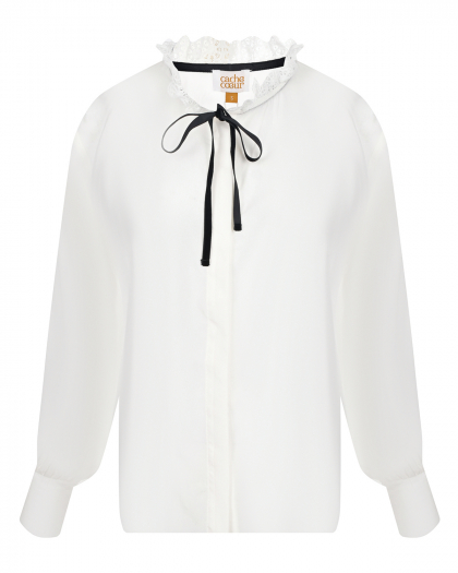Белая блузка для беременных Cache Coeur | Фото 1