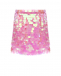 Юбка мини розовая, сплошные крупные пайетки DOUUOD | Фото 1