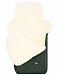 Зеленый конверт в коляску &quot;Premium Welss&quot;, натуральная овчина Hesba | Фото 2