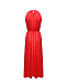 Платье сатиновое с поясом, красное Pietro Brunelli | Фото 8