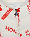 Белая куртка с красным логотипом Moncler | Фото 3