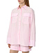 Хлопковая рубашка с длинными рукавами, розовая Dan Maralex | Фото 7