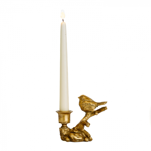 Декор Подсвечник с Птицей, золотой, 13 см Goodwill | Фото 1