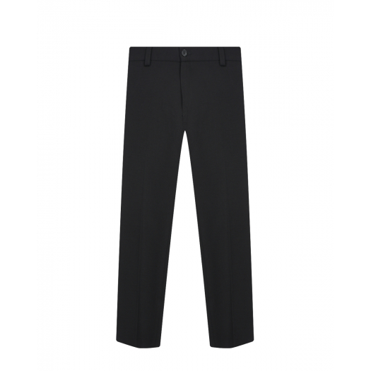 Черные брюки slim fit Dal Lago | Фото 1