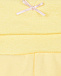 Желтые спортивные брюки с бантами Sanetta fiftyseven | Фото 3