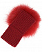 Красная повязка с меховым помпоном Aletta | Фото 2