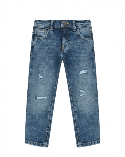 Заженные джинсы с разрезами Guess | Фото 1