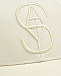Кепка с вышитым логотипом, белая Yves Salomon | Фото 3