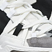 Белые кроссовки с серыми и черными вставками Dolce&Gabbana | Фото 6