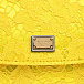 Сумка кружевная с логотипом DG, желтая Dolce&Gabbana | Фото 4