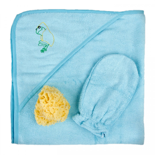 Набор Bellini для купания, (полотенце 75x75 см, рукавица, губка натуральная)  | Фото 1