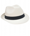 Белая шляпа с лентой