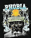 Толстовка-худи с принтом машины и логотипом, черная Phobia Archive | Фото 3