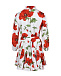 Платье льняное мини со сплошным принтом &quot;Маки&quot; Positano Couture | Фото 4