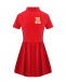 Платье с аппликацией &quot;медвежонок&quot;. красное Moschino | Фото 1