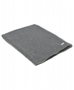 Темно-серый шарф из шерсти и кашемира, 160x30 см