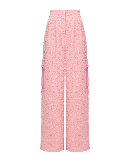 Твидовые брюки, розовые ALINE | Фото 1