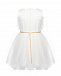 Белое платье с поясом-цепочкой Miss Blumarine | Фото 2