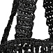 Плетеная сумка черного цвета MSGM | Фото 5