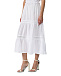 Платье на лямках с декором макраме, белое 120% Lino | Фото 8