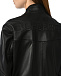 Куртка кожаная с логотипом на спине, черная Iceberg | Фото 8