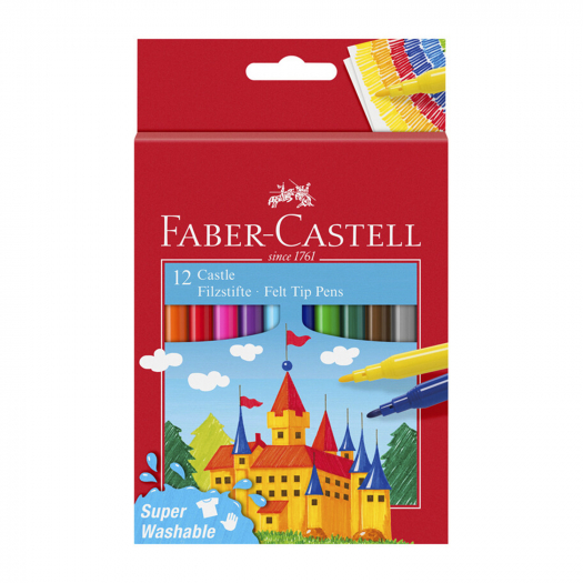 Фломастеры &quot;Замок&quot;, 12 цветов Faber-Castell | Фото 1