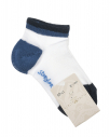 Бело-синие спортивные носки