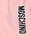 Комплект: футболка и шорты с лого, розовый Moschino | Фото 6