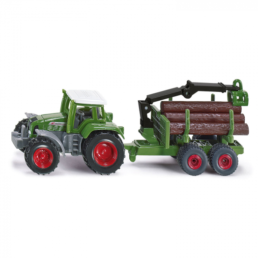 Игрушка Трактор с прицепом для бревен, 19,7х7,8х3,9 см Siku | Фото 1