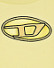 Желтая футболка с лого Diesel | Фото 3