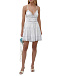 Мини-платье с кружевными вставками, белое Charo Ruiz | Фото 2