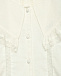 Рубашка с рюшами и вышивкой, белая Philosophy di Lorenzo Serafini Kids | Фото 3