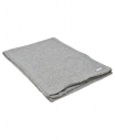 Серый шарф из шерсти и кашемира, 160x30 см