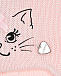 Шапка с декором &quot;кошка&quot;, розовая Il Trenino | Фото 3