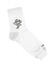 Белые носки с принтом "фея"