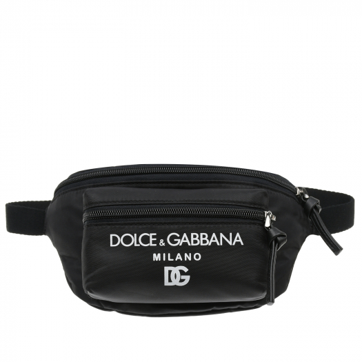 Черная сумка-пояс с лого, 20x15x7 см Dolce&Gabbana | Фото 1