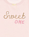 Розовая футболка с вышивкой &quot;Sweet One&quot; Sanetta fiftyseven | Фото 3