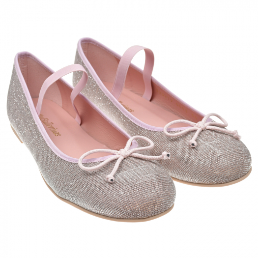 Розовые туфли с отделкой люрексом Pretty Ballerinas | Фото 1