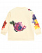 Свитшот с акварельными цветами и логотип DG, кремовый Dolce&Gabbana | Фото 2