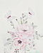 Косынка с принтом &quot;Розовые цветы&quot; Il Trenino | Фото 3