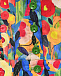 Топ на бретелях с рюшами принт Моне, разноцветный Dan Maralex | Фото 5