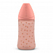 Розовая бутылка с круглой силиконовой соской 3 позиции &quot;BASICS&quot;, 270 мл (2 шт) Suavinex | Фото 3