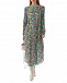 Платье из шелка с цветочным принтом Saloni | Фото 3