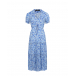 Голубое платье с мелким цветочным принтом Pietro Brunelli | Фото 1
