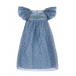 Голубое платье с цветочным принтом и стразами Nicki Macfarlane | Фото 1