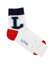 Белые носки с принтом "L"