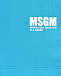 Бермуды с белым логотипом, голубые MSGM | Фото 3