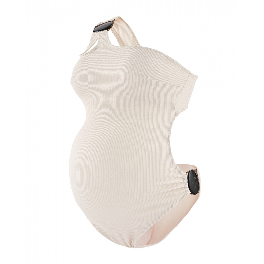 Белый купальник-трикини Bayside для беременных Cache Coeur | Фото 1